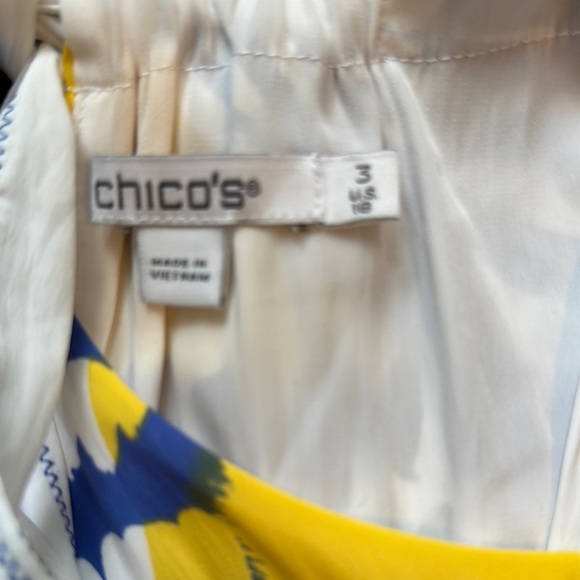 Multicolor Sleeveless Maxi Dress Chico's size 3 - Picture 7 of 8